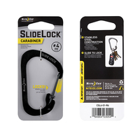 SlideLock Carabiner #4 [Black] (75lb)