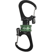 Nite Ize SlideLock 360 Magnetic Locking Dual Carabiner Green