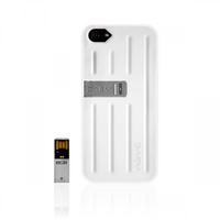 SAEM S7 iPhone 5/5S Case with 8GB USB - Tacton White