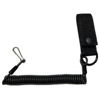 Pistol Coil Lanyard - Webbed Keeper - 2.25"