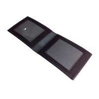 ID Card Folder - Full Grain Leather Black