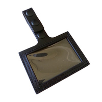 Horizontal Leather ID Holder for Belt