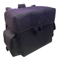 Gas Mask Bag [Thigh + Belt Attachment] [Square shape] [BLK]