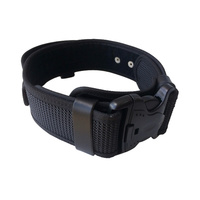 Adjustable Webbed Dog Collar w' buckle + Handle