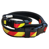 "Dangerous" Dog Collar [38mm] [Yellow+Red] [Med]