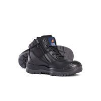Mongrel 8" Side Zip Boot w/Scuff Cap [BLK]
