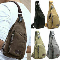 Canvas Echelon Cross Body Bag - Small